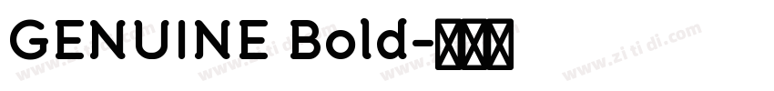 GENUINE Bold字体转换 GENUINE Bold字体转换